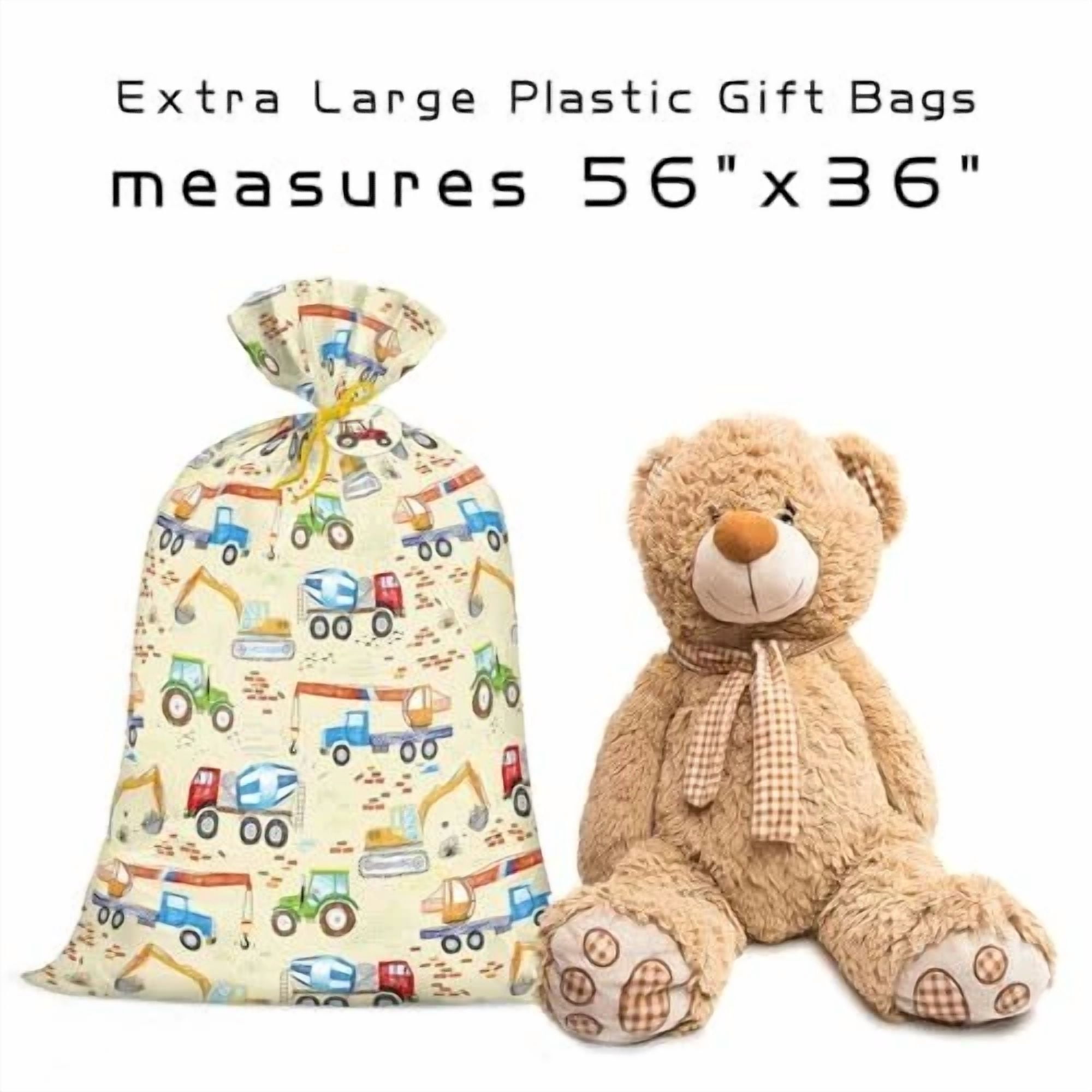 BUTTERFLY- Extra Large Plastic Gift Bag, Children'S Cartoon Car Excavator Gift Bag,