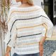 thumbnail image 3 of Suéteres de Otoño Para Mujer Casual Erógeno Moda Cuello Pico Color Sólido Manga Larga Tops Blusa Odeerbi  ODB138860, 3 of 7