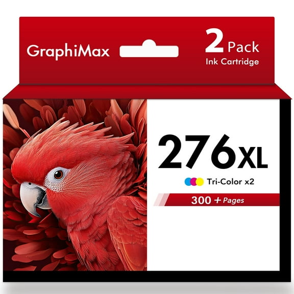 275XL Ink Cartridges for Canon Ink 275 and 276 for Pixma TS3522 TS3520 TS3500 TR4722 TR4720 TR4700 (2 Tri-Color)