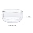 thumbnail image 2 of WRITWAA Transparent Double Layer High Borosilicate Glass Mixing Bowl 1 Pc Kitchen Bowl, 2 of 8