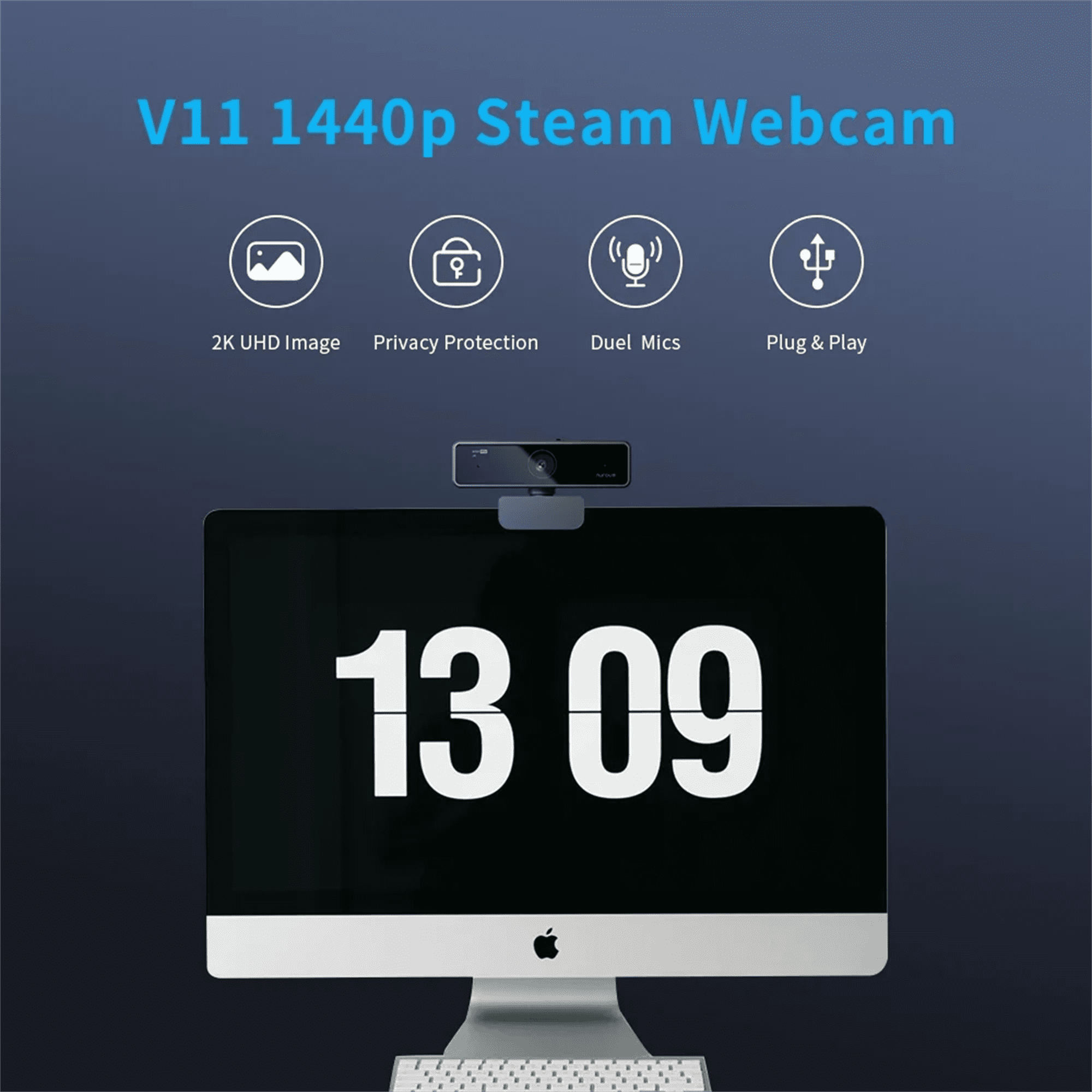 V11   1080p 60fps Full Hd  And Play Computer Usb Web Camera Mini Webcam 2K For Pc Laptop With Microphone