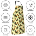 thumbnail image 5 of Kdxio Roosters In Farm Apron with Pockets Adjustable Kitchen Aprons for Men Women Waterproof Aprons for Cooking,Drawing,Crafting, Baking Household Cleaning, 5 of 5