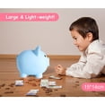 thumbnail image 5 of Large Piggy Bank, Unbreakable Plastic Money Bank, Coin Bank for Girls and Boys, Practical Gifts for Birthday (Blue), 5 of 5