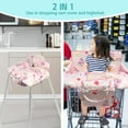 thumbnail image 4 of Shopping Cart Cover for Baby,2-in-1 High Chair Cover with Portable Cloth Bag,Cart Seat Pad for Babies Grocery Cushion Cover Restaurant,Suitable for All Supermarkets, 4 of 6