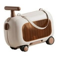 thumbnail image 1 of Maletas infantiles de viaje, compactas, ligeras, con ruedas, ideales para cochecitos de bebé. Perfectas para niños y niñas. Marrón, 1 of 9
