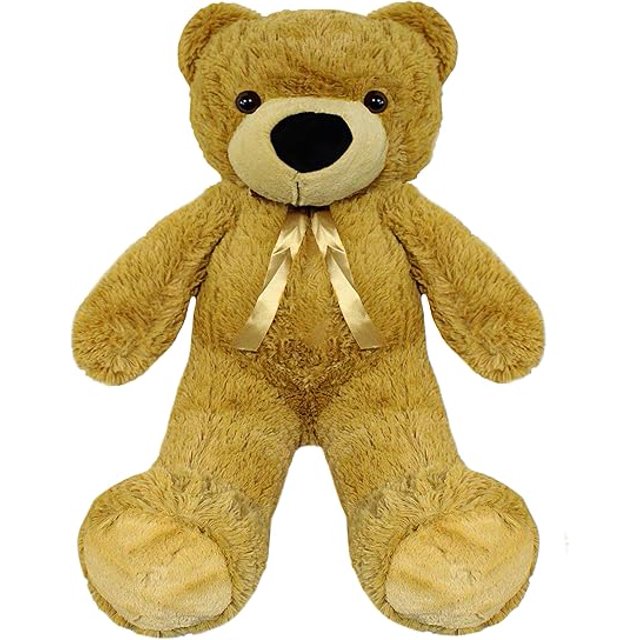 PELUCHERIA - Oso de Peluche Color Kaki 80 cm Premium