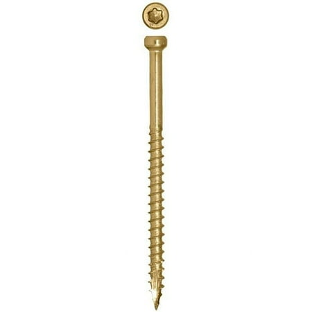 GRK Fasteners 119734 UberGrade Star Trim Head Steel Construction Screws, #8 x 3-1/8 in