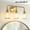 Gold, variant on KAISITE 3-Light Black & Gold Dimmable Vanity Light with Clear Glass Shades