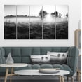 thumbnail image 1 of Prairie Rurale en Brume - Impression sur Toile Paysage, 1 of 3