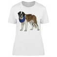thumbnail image 1 of Saint Bernard Wearing A Rag T-Shirt Women -Image by Shutterstock, Female XX-Large, 1 of 2