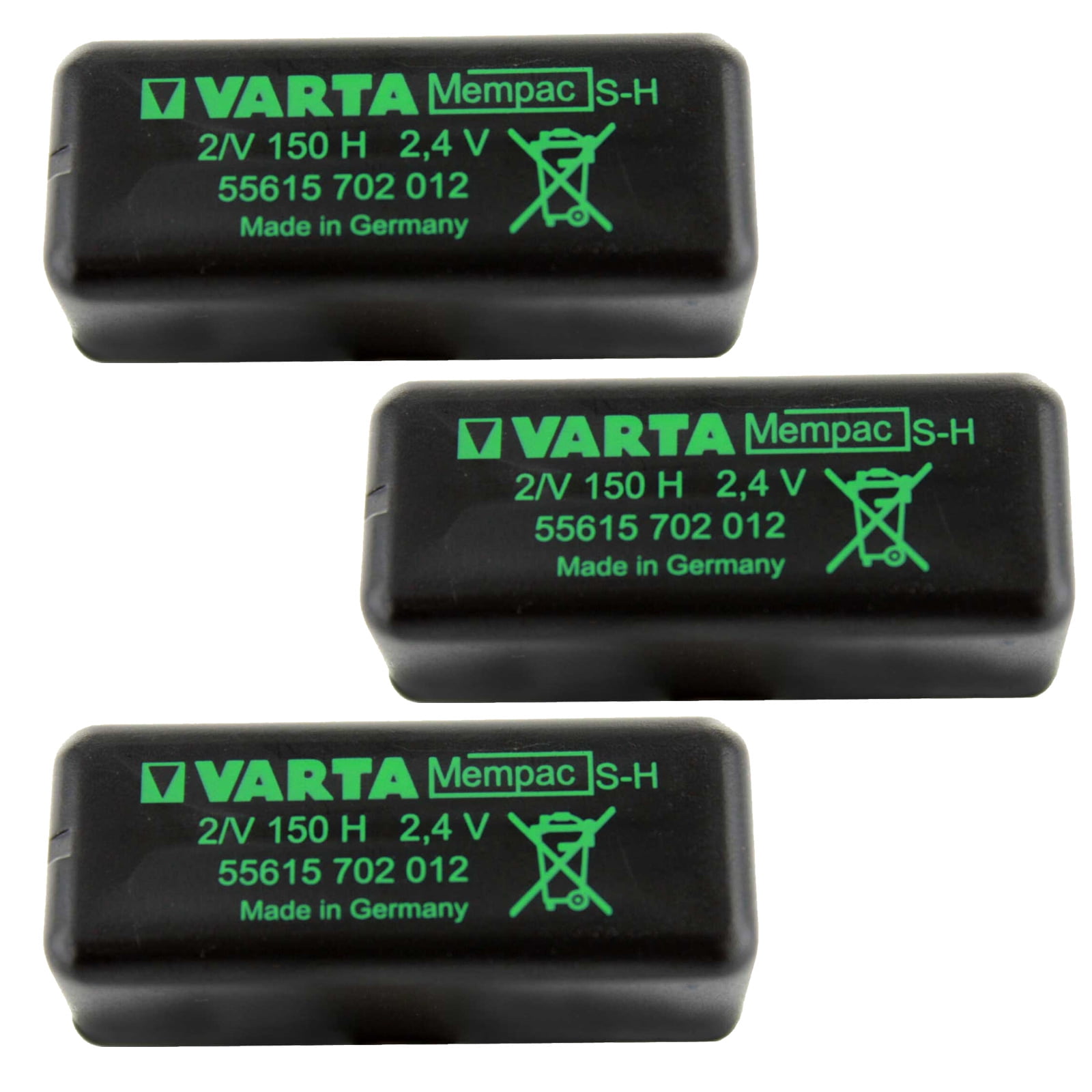 Varta 2/V500HT Button Nimh Battery Rechargeable 2,4Volt 500mAh 2er Column Mbu 