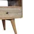 thumbnail image 4 of Oak - ish Appearance, 4 Legs Structure / Hold TV Up to 49 Inches, Create Cozy Atmosphere, 4 of 4