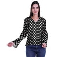 thumbnail image 4 of Moomaya Kurta Col Kurta Dentelle Détails Imprimé Manches Longues Tunique, 4 of 5
