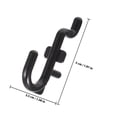 thumbnail image 2 of Phenofice 10Pcs Black Pegboard Hooks Plastic Tool Hangers for Garage Shop Storage and Organization, 2 of 8