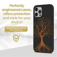 thumbnail image 2 of Case Yard Wooden Case for iPhone-11-Pro Soft TPU Silicone cover Slim Fit Shockproof Wood Protective Phone Cover for Girls Boys Men and Women Supports Wireless Charging Tree Design, 2 of 7