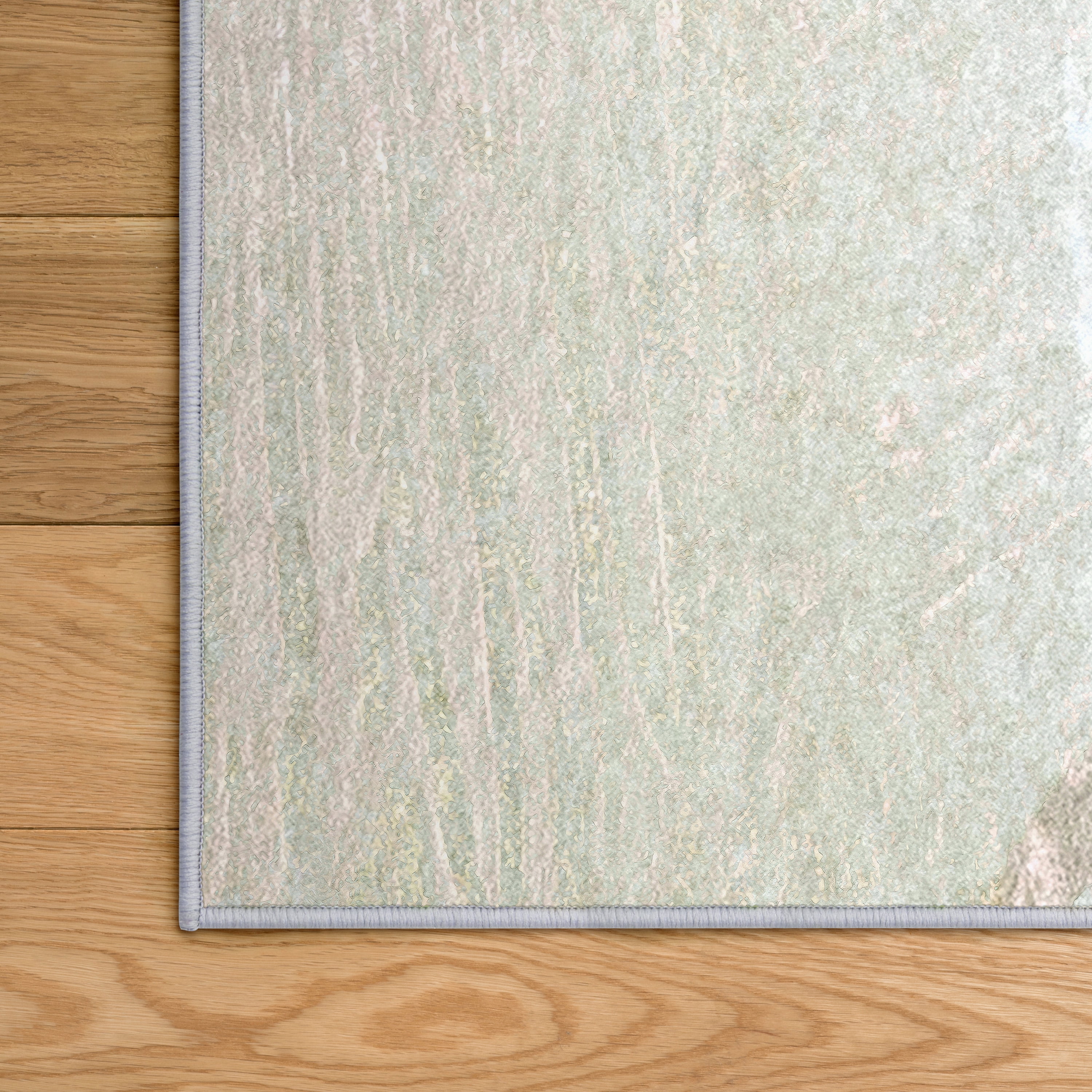 Norwegian Wood II Washable Abstract Art Area Rug size 8'x10', Power-loomed, Heavenly Softness with Non-Slipping Backing
