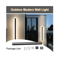 thumbnail image 3 of "Lámpara Pared Led Tira Larga Interior Exterior Luz Calida 1m "Belug, 3 of 5