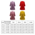 thumbnail image 3 of IDOPIP Kids Girls Vintage Velvet Christmas Dress Long Sleeve Wedding Casual Gown Winter Fall Clothes, 3 of 3