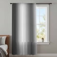 thumbnail image 4 of Grey White Ombre Sheer Curtains 45 Inches Long, Contemporary Art Abstract Aesthetics Light Filering Curtains, Breathable Simi Curtain Privacy Drapes for Kitchen Bathroom Small Window Treatment, 4 of 9
