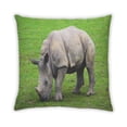 thumbnail image 2 of Ahgly Company Animaux Rhinocéros Coussin Décoratif d'Intérieur, 18 Po X 18 Po, 2 of 6