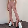 thumbnail image 2 of OSOLU Solid Color Women Cozy Mid-Waist Cargo Jeans Stretch Wide Leg Denim Pants With Pockets Trousers Fashionable Classic Leisure Bottoms, 2 of 5