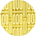 thumbnail image 1 of Ahgly Company Indoor Round Solid Yellow Modern Area Rugs, 7' Round, 1 of 4