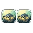thumbnail image 7 of Bingfone Watercolor Turtle3 Windshield Sun Shade 2-Piece Foldable Car Front Window Sunshade for Most Sedans SUV Truck-Medium, 7 of 7