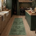 thumbnail image 2 of BERTHMEER 2x6 Washable Runner Rug for Hallway Green Vintage Carpet Non-Slip Soft Low Pile Traditional Oriental Distressed Throw Rug for Bedroom Entryway Bathroom Laundry, 2 of 5