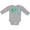 AC-Heather Grey, variant on My Cousin Loves Me- cute elephants Boys or Girls Long Sleeve Baby Bodysuit