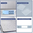 thumbnail image 5 of Báscula de cocina pequeña de gran alcance mejorada 500 g/0,01 g, mini báscula electrónica de alimentos con carga USB, báscula de cocina de alta precisión, báscula de bolsillo con pantalla LCD brillar Electrónica, 5 of 5