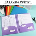 thumbnail image 3 of 10x/Set Two Pocket Folders Presentation Folder Letter Size Document Folder, 3 of 17