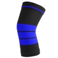 thumbnail image 2 of Rodillera elástica para correr y andar en bicicleta (talla S), color azul y negro, 2 of 8