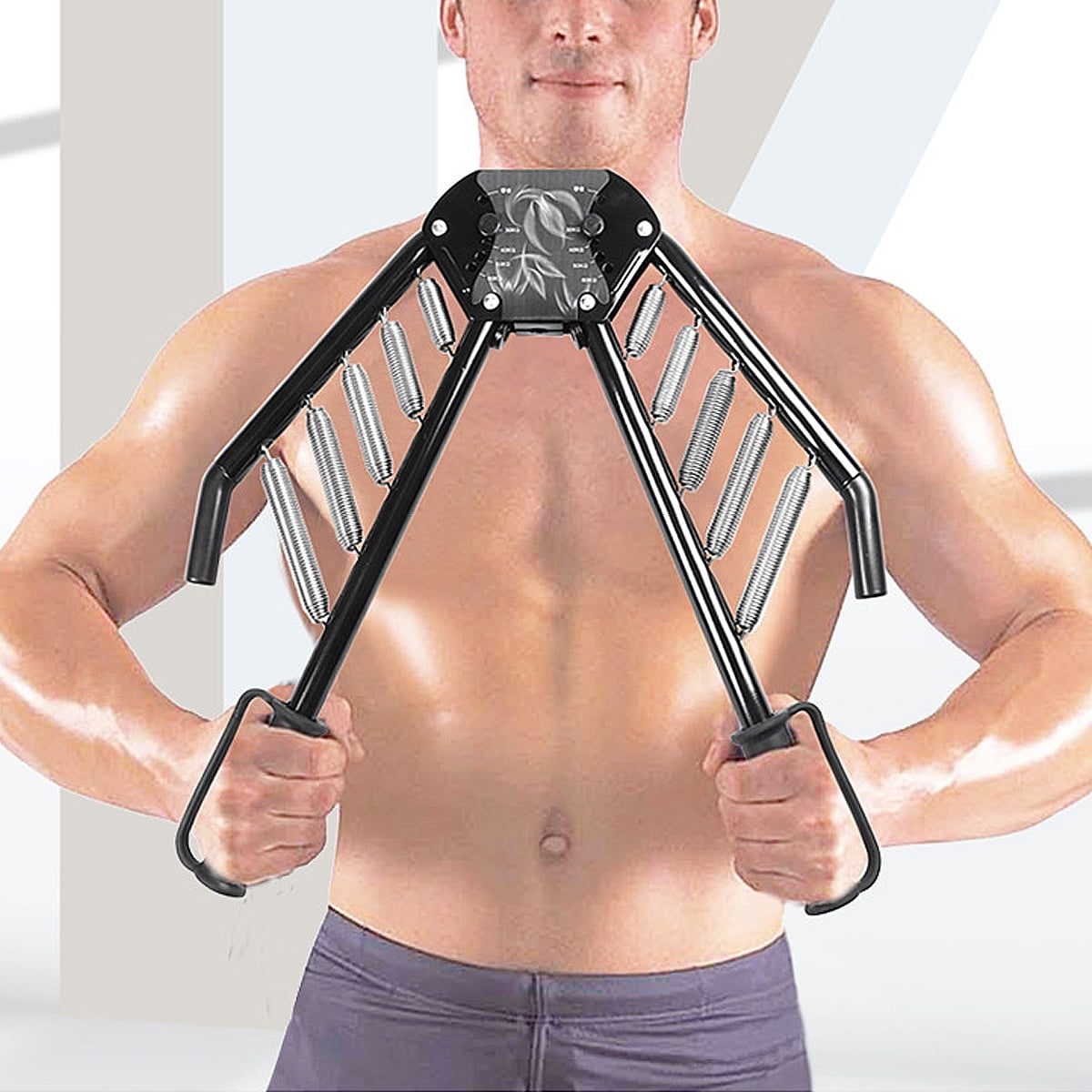 4In1 Arm Exercises Twister Chest Back Expander Adjustable Strength 