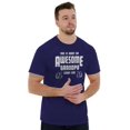 thumbnail image 4 of What An Awesome Grandpa Looks Like Men's Graphic T Shirt Tees Brisco Brands L, 4 of 6