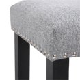 thumbnail image 4 of 24" Upholstered Saddle Seat Counter Stool in Gray, 4 of 5