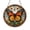 Acrylic 3.5 Inch, variant on Monarch Butterfly Stained Glass Suncatcher with Detailed Wing Pattern, Round Window Hanging Decorative Art