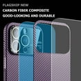 thumbnail image 4 of Dteck for Apple iPhone 14 Pro Anti-scratch Case, Dual Layer Carbon Fiber Texture Slim Hybrid Shockproof Hard PC Bumper Rugged Back Cover Full Body Protective Phone Case , Red, 4 of 6