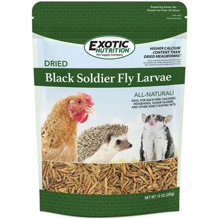 Exotic Nutrition Dried Black Soldier Fly Larvae 10 oz.