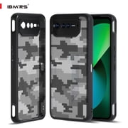 IBMRS For Asus ROG Phone 6/6pro/6d, Shockproof Clear Case (Camo Black)