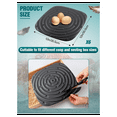 thumbnail image 5 of 8 Pack Washable Chicken Nesting Pads for Laying Eggs, Box Liners Coop Reusable Litter Black, 5 of 6