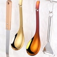 thumbnail image 4 of Lubelski Soup Spoon Food Grade Rust-proof Stainless Steel Thickening Soup Ladle Rice Spoon Cookware Utensil for Home, 4 of 8