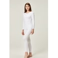 thumbnail image 4 of DEVOPS Women's Thermal Underwear Long Johns Top & Bottom Set (X-Large, White), 4 of 4