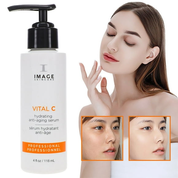IMAGE Skincare Vital C Hydrating Anti-Aging Serum, 4 oz Large Pro Size, Reduces Wrinkles & Dark Spots, Antioxidant Defense