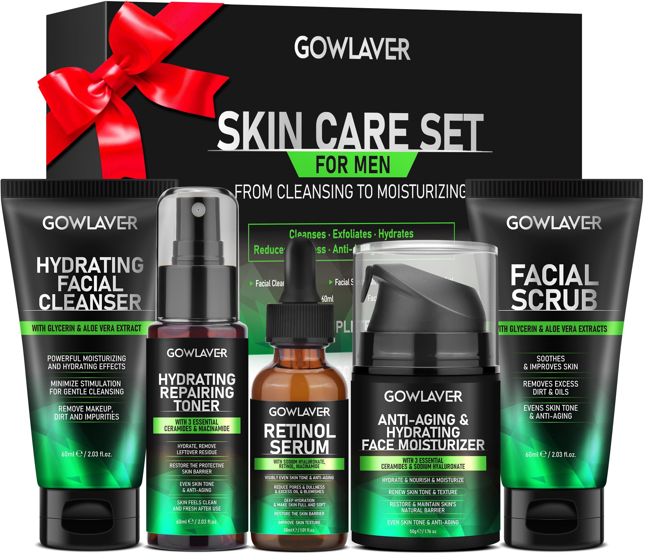 Skin Care Set GOWLAVER Hydrating & Moisturizing for Men - Walmart.ca