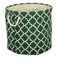 thumbnail image 1 of Design Imports DII Polyester Bin Lattice Hunter Vert Rond Grand, 1 of 4