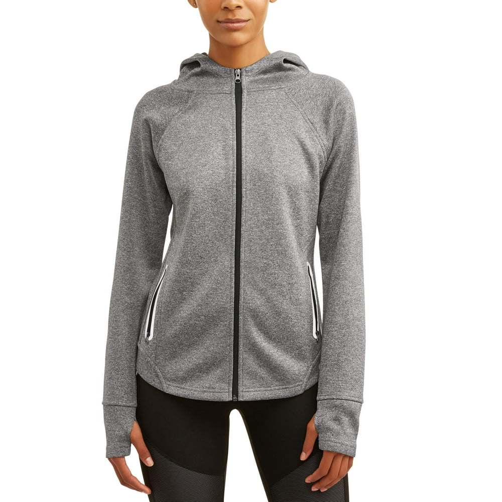 Avia Women's Active Performance Yoga Jacket with Hoodie and