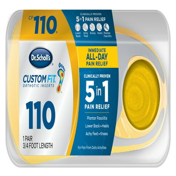 Dr Scholls Custom Fit CF 110 Orthotic Insole Shoe Inserts for Foot Knee and Lower Back  1 Pair