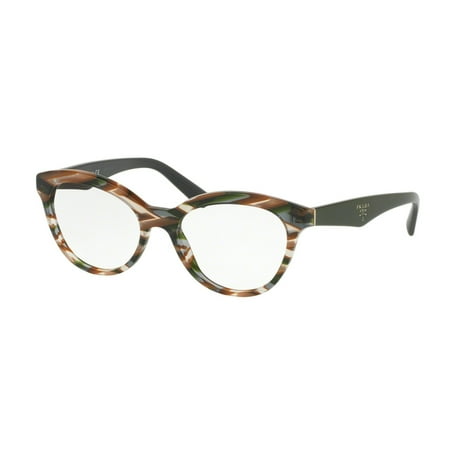 Prada 0PR 11RV Optical Full Rim Phantos Womens Eyeglasses - Size 52 (Sheaves Grey Brown)