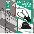 thumbnail image 5 of Lightweight Strap Ladder with Hooks & Carabiners 13ft (4m) | Rescue Ladder | Retractable Ladder, 5 of 12