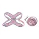 thumbnail image 1 of Conjunto de correa y arnés para perros Chaleco de entrenamiento reflectante para mascotas Correa ajustable para el cuello en el pecho TractionRose Red XS, 1 of 5